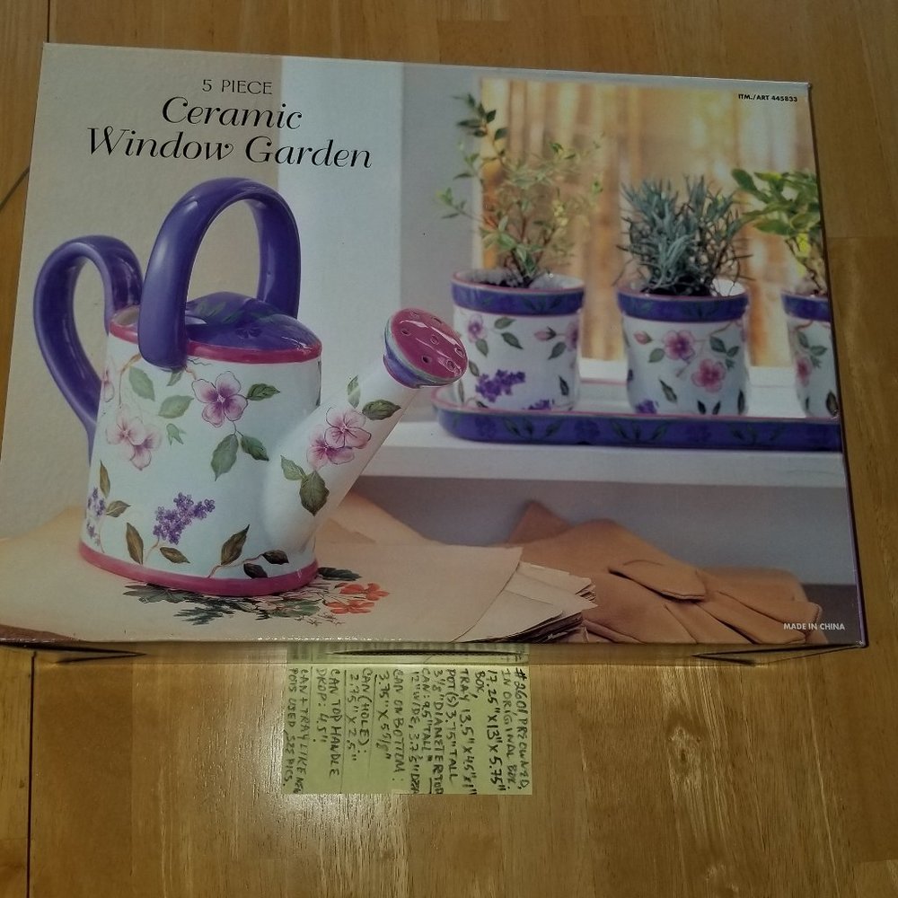2601 CAPRIWARE 5 pcs Ceramic Window Garden Planter